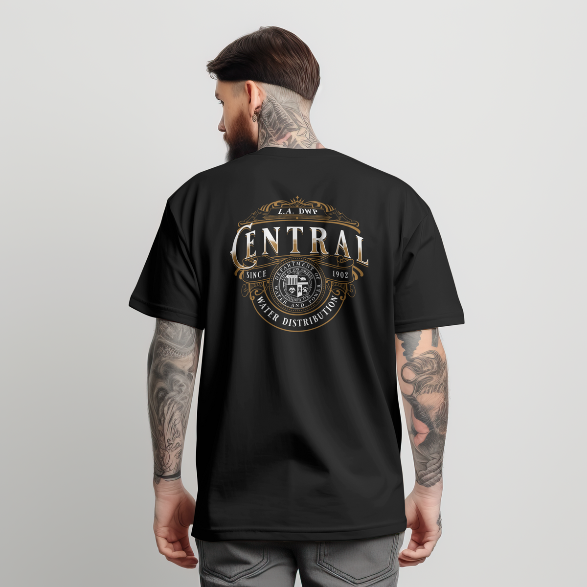 Central LA Water Distribution Oversized Active shirt